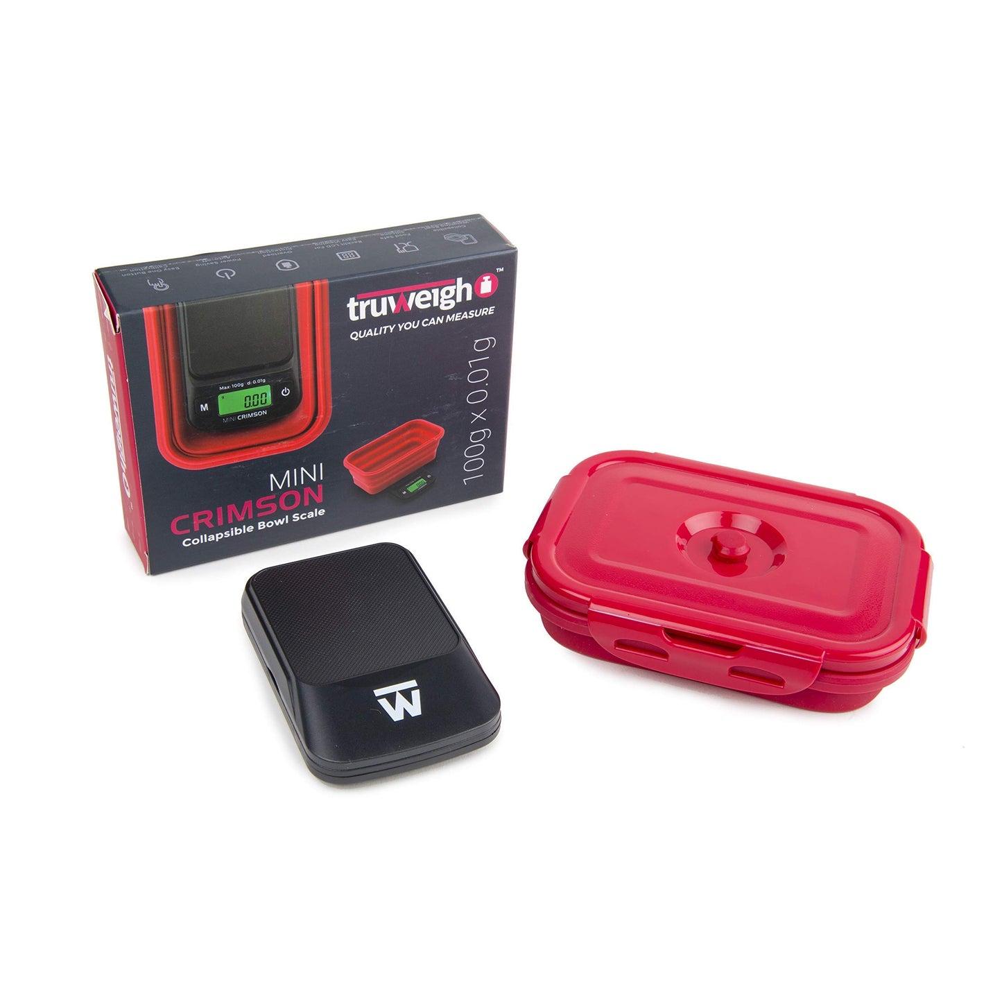Truweigh Mini Crimson Collapsible Bowl Scale *100G X 0.01G* $11.00