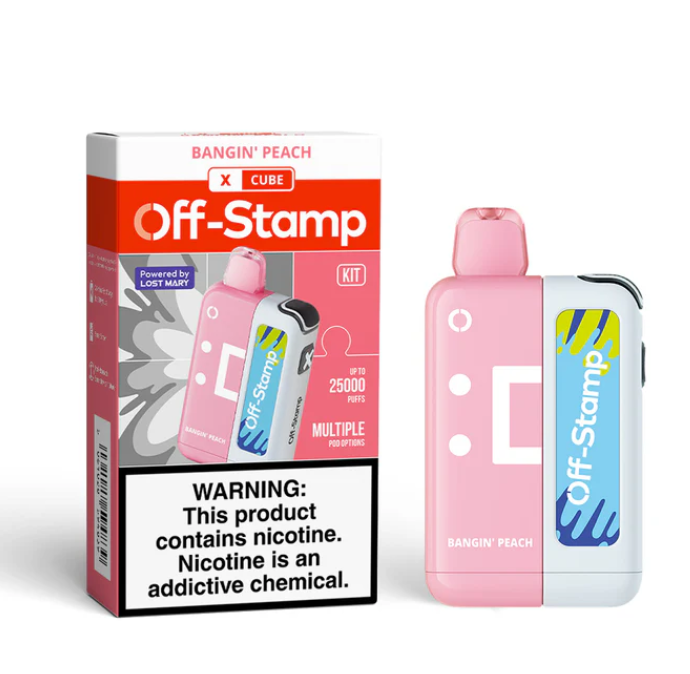 Lost Mary Off-Stamp X-Cube 25k Puffs 50mg 18mL Pod Disposables (Full Kit)