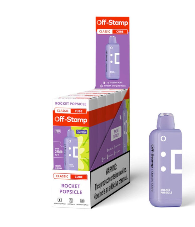 Lost Mary Off-Stamp X-Cube 25k Puffs 50mg 18mL Replacement Pod Disposables
