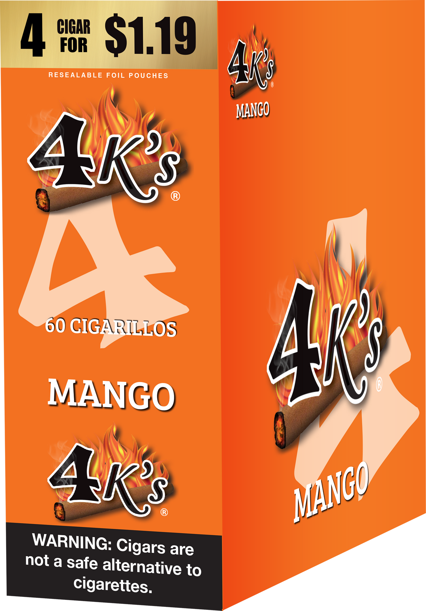 4 Kings Cigarillos 4/$1.29