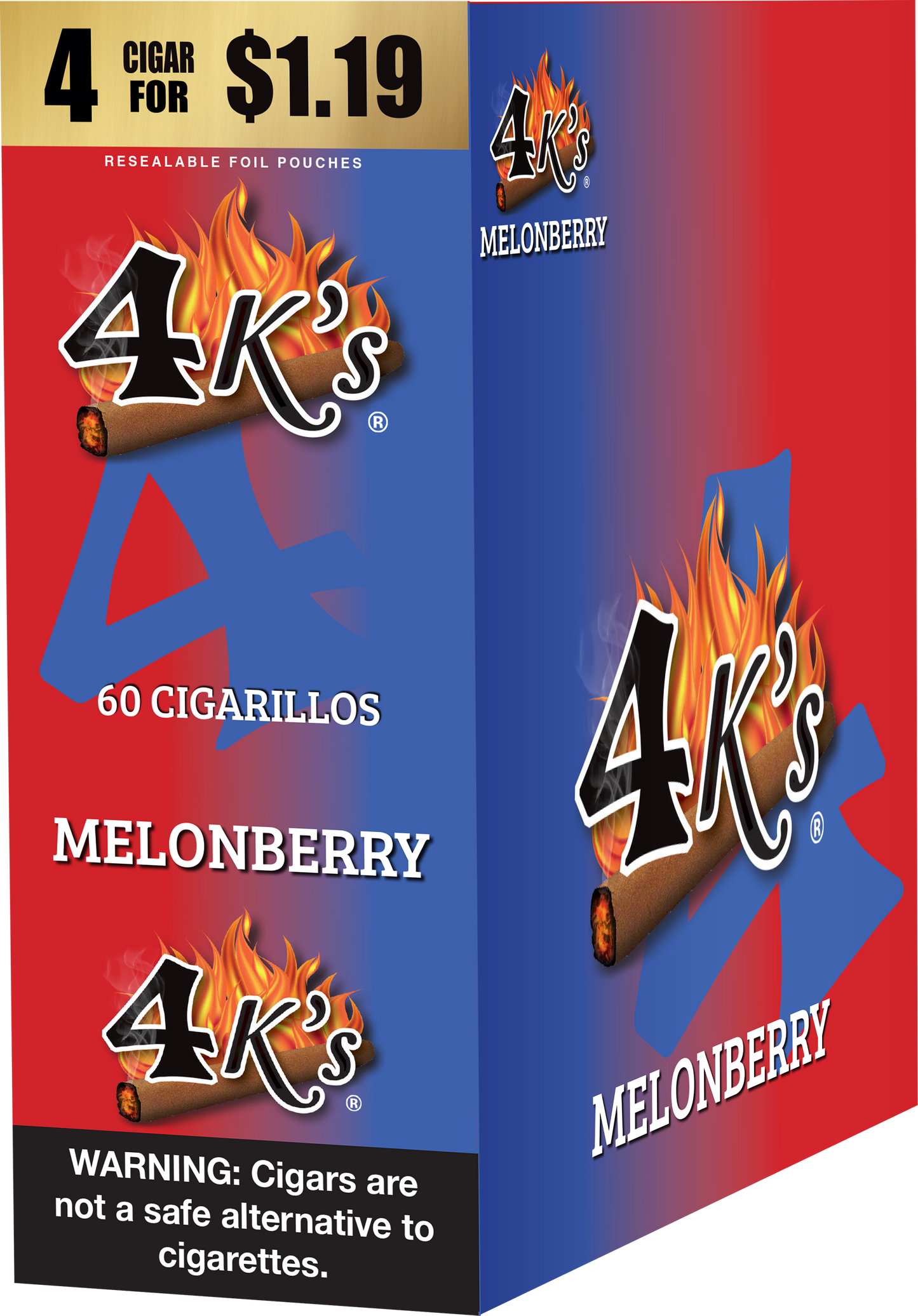 4 Kings Cigarillos 4/$1.29