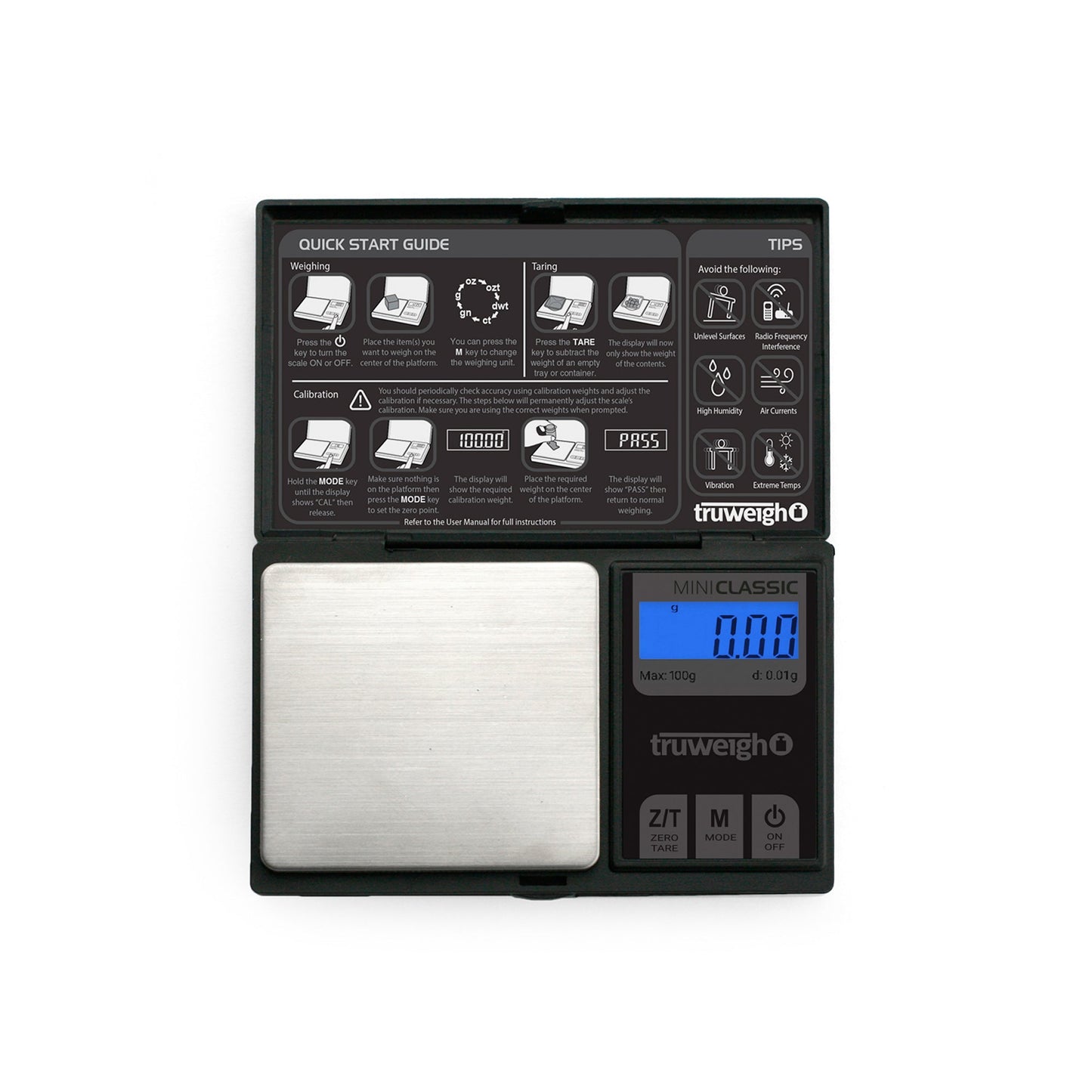 Truweigh Mini Classic Digital Scale (100g x 0.01g