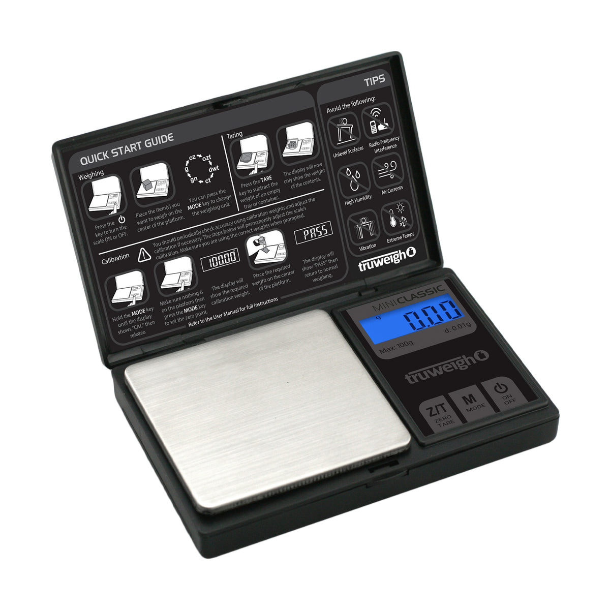 Truweigh Mini Classic Digital Scale (100g x 0.01g
