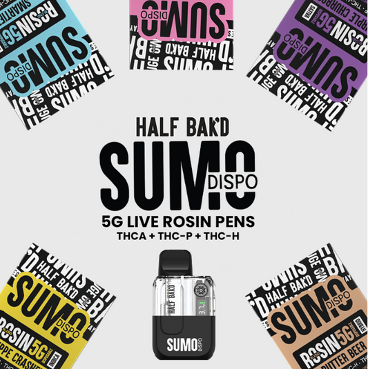 Half Bak’d Sumo THCA-P Live Rosin Blend 5g Disposables