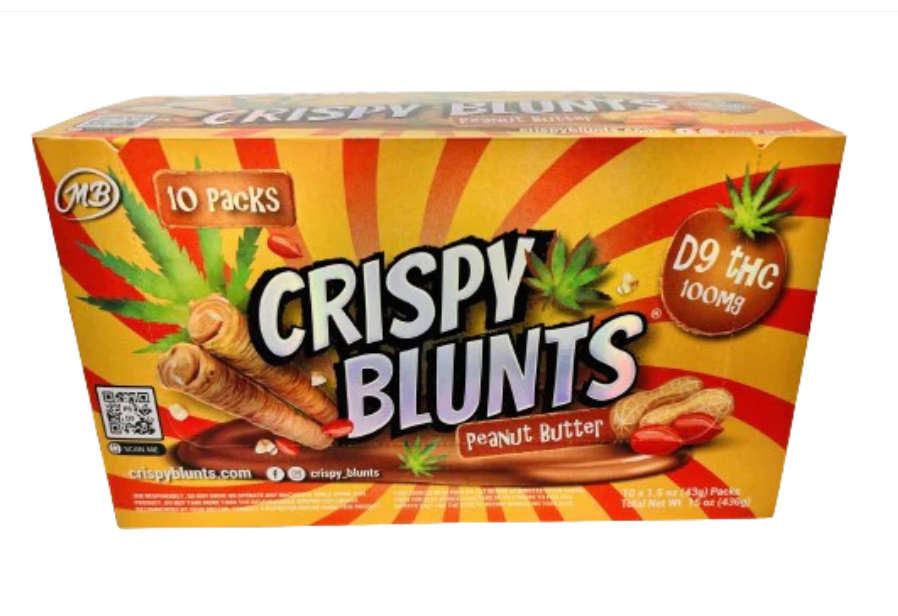 Crispy Blunts 100MG (Assorted Blend Edibles / 2x 50mg Sticks Per Pack)