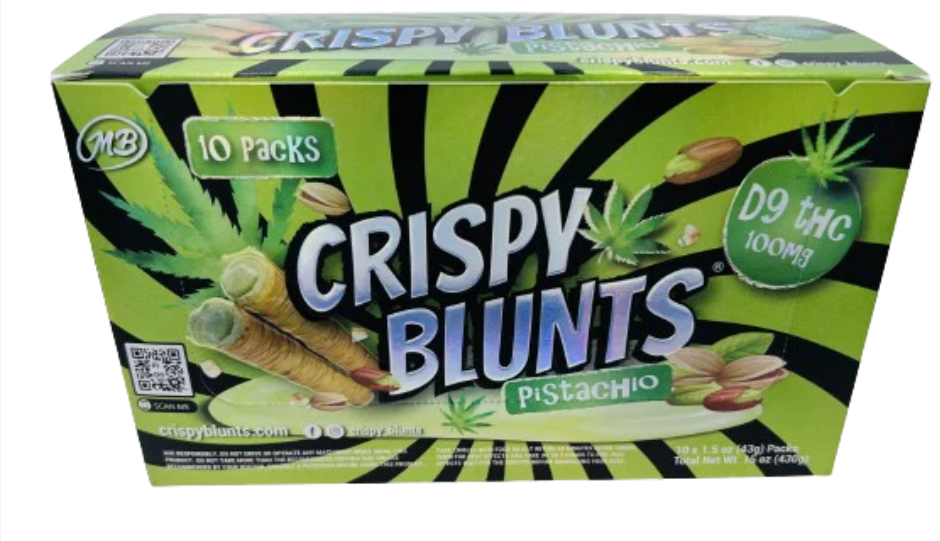 Crispy Blunts 100MG (Assorted Blend Edibles / 2x 50mg Sticks Per Pack)