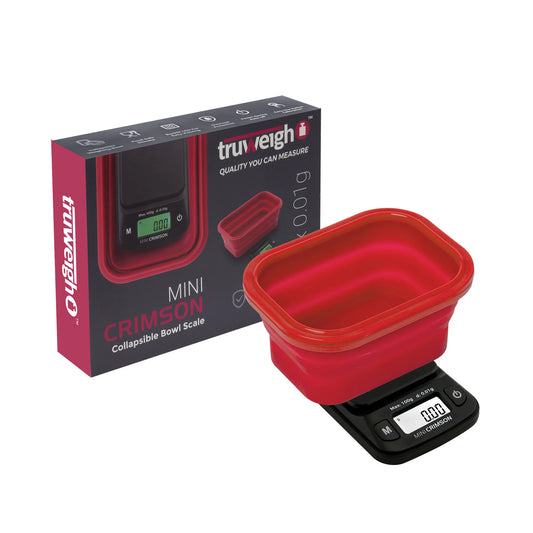 Truweigh Mini Crimson Collapsible Bowl Scale *100G X 0.01G* $11.00
